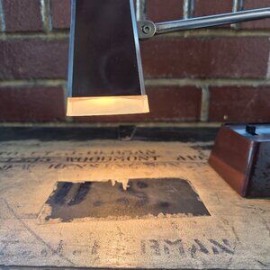 Vintage Pixar Inspired Brown Compact Expandable Desk Lamp